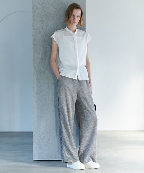 ICB(アイシービー)の「【新色追加・CLASSY.掲載】セシェシルキーローン フレンチスリーブボウタイブラウス(シャツ/ブラウス・レディース・オリーブ系/スカイブルー系/アイボリー系/キャメル/グリーン系1・4/6/0/2)」の11枚目の写真