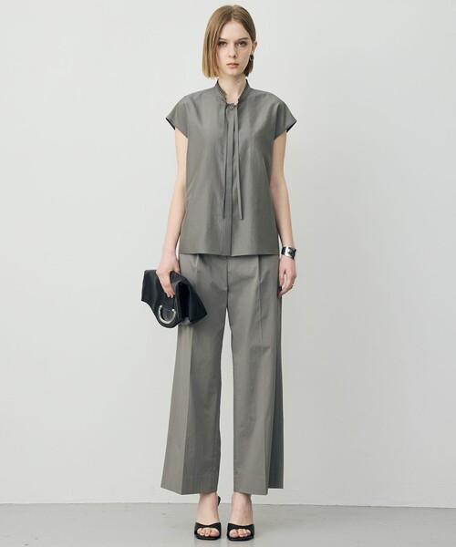 ICB(アイシービー)の「【新色追加・CLASSY.掲載】セシェシルキーローン フレンチスリーブボウタイブラウス(シャツ/ブラウス・レディース・オリーブ系/スカイブルー系/アイボリー系/キャメル/グリーン系1・4/6/0/2)」の14枚目の写真