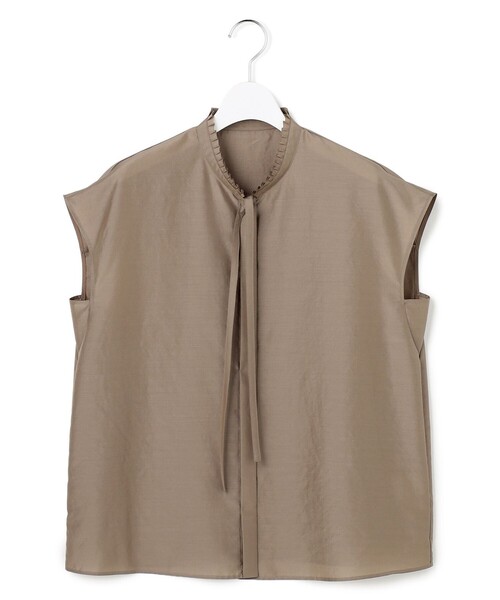 ICB(アイシービー)の「【新色追加・CLASSY.掲載】セシェシルキーローン フレンチスリーブボウタイブラウス(シャツ/ブラウス・レディース・オリーブ系/スカイブルー系/アイボリー系/キャメル/グリーン系1・4/6/0/2)」の20枚目の写真