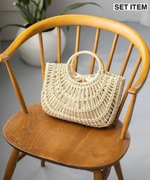 mysty woman | ラウンドメッシュバスケットBAG 867657(かごバッグ)