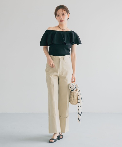 mysty woman（ミスティウーマン）の「ラウンドメッシュバスケットBAG 867657（かごバッグ・レディース・ブラウン/ナチュラル・FREE）」の6枚目の写真