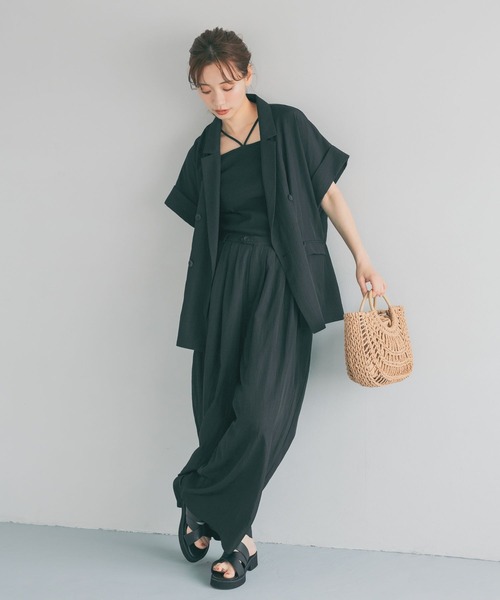 mysty woman（ミスティウーマン）の「ラウンドメッシュバスケットBAG 867657（かごバッグ・レディース・ブラウン/ナチュラル・FREE）」の7枚目の写真