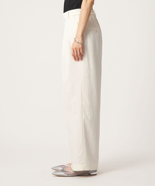 green label relaxing（グリーンレーベルリラクシング）の「［size SHORT/TALLあり］2タック ワイド パンツ ホワイト（その他パンツ・レディース・ホワイト・SHORT/36/38/40/TALL）」の9枚目の写真