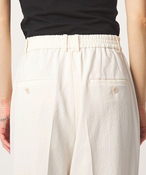 green label relaxing（グリーンレーベルリラクシング）の「［size SHORT/TALLあり］2タック ワイド パンツ ホワイト（その他パンツ・レディース・ホワイト・SHORT/36/38/40/TALL）」の12枚目の写真