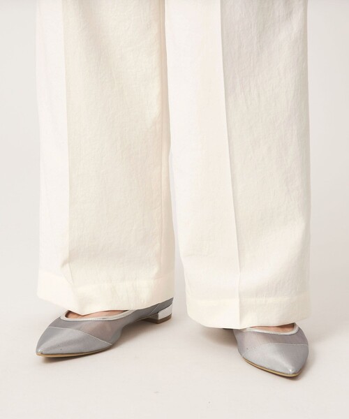 green label relaxing（グリーンレーベルリラクシング）の「［size SHORT/TALLあり］2タック ワイド パンツ ホワイト（その他パンツ・レディース・ホワイト・SHORT/36/38/40/TALL）」の14枚目の写真