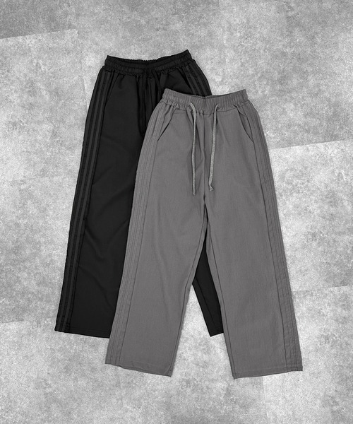jiasecond.(ジアセカンド)の「【jiasecond.】サイドラインロングパンツ / ボトムス ロングパンツ サイドラインブラック グレー ZOZOTOWN限定(その他パンツ・レディース・グレー/ブラック・FREE)」の22枚目の写真