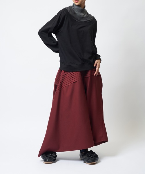 gomme（ゴム）の「レイヤーＴ（Tシャツ/カットソー・レディース・ブラック/チャコールグレー/ホワイト・MEDIUM）」の5枚目の写真
