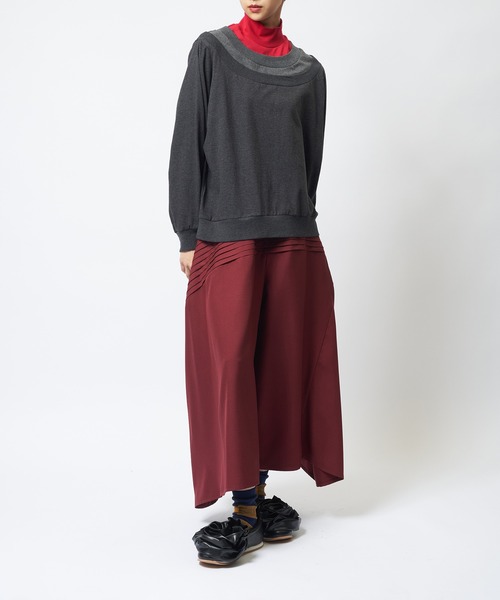gomme（ゴム）の「レイヤーＴ（Tシャツ/カットソー・レディース・ブラック/チャコールグレー/ホワイト・MEDIUM）」の11枚目の写真