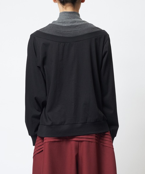 gomme（ゴム）の「レイヤーＴ（Tシャツ/カットソー・レディース・ブラック/チャコールグレー/ホワイト・MEDIUM）」の15枚目の写真