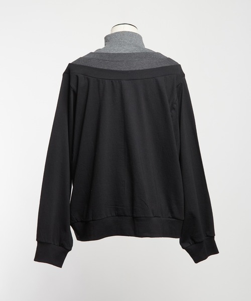 gomme（ゴム）の「レイヤーＴ（Tシャツ/カットソー・レディース・ブラック/チャコールグレー/ホワイト・MEDIUM）」の18枚目の写真