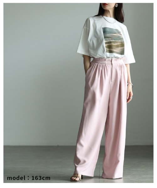 Sawa a la mode（サワアラモード）の「接触冷感＆UVマーブルプリントTシャツ（Tシャツ/カットソー・レディース・オフホワイト・FREE）」の21枚目の写真