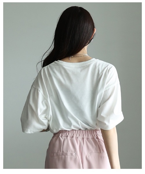 Sawa a la mode（サワアラモード）の「接触冷感＆UVマーブルプリントTシャツ（Tシャツ/カットソー・レディース・オフホワイト・FREE）」の22枚目の写真