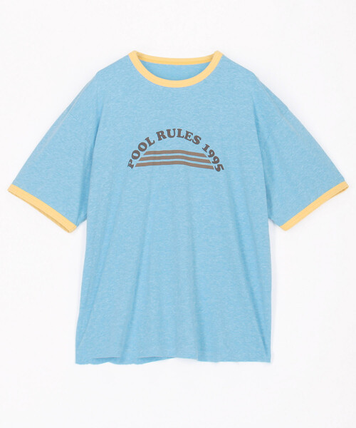 FREAK'S STORE(フリークスストア)の「Aya kawasaki for FREAK'S STORE/アヤカワサキ 【Beach & Festival】別注リンガーTシャツ(Tシャツ/カットソー・レディース・ピンク/ブルー・MEDIUM/X-SMALL)」の16枚目の写真