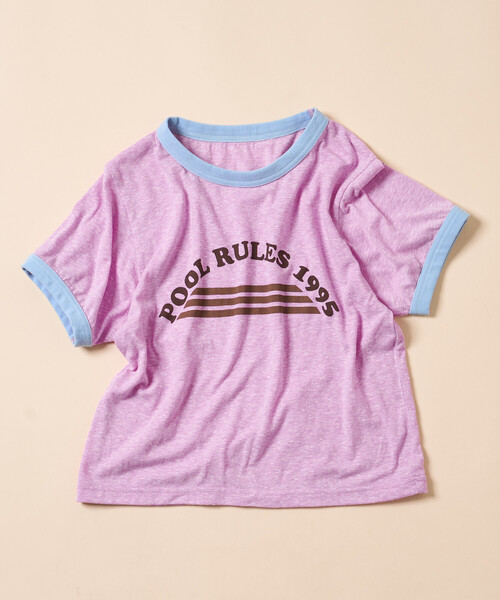 FREAK'S STORE(フリークスストア)の「Aya kawasaki for FREAK'S STORE/アヤカワサキ 【Beach & Festival】別注リンガーTシャツ(Tシャツ/カットソー・レディース・ピンク/ブルー・MEDIUM/X-SMALL)」の8枚目の写真