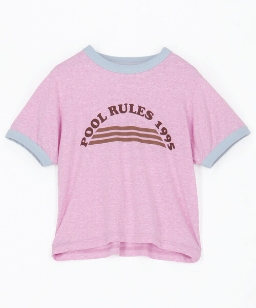 FREAK'S STORE(フリークスストア)の「Aya kawasaki for FREAK'S STORE/アヤカワサキ 【Beach & Festival】別注リンガーTシャツ(Tシャツ/カットソー・レディース・ピンク/ブルー・MEDIUM/X-SMALL)」の3枚目の写真