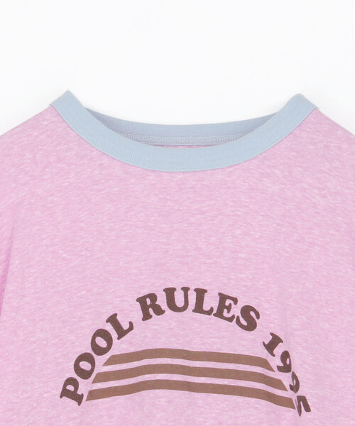 FREAK'S STORE(フリークスストア)の「Aya kawasaki for FREAK'S STORE/アヤカワサキ 【Beach & Festival】別注リンガーTシャツ(Tシャツ/カットソー・レディース・ピンク/ブルー・MEDIUM/X-SMALL)」の4枚目の写真