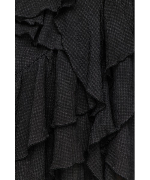 SLY（スライ）の「LAYERE SHEER FLARE L/SK レイヤーシアーフレアロングスカート 夏服（スカート・レディース・ベージュ系その他/ブラック系その他2/ブラック・FREE）」の12枚目の写真