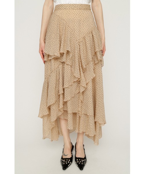 SLY（スライ）の「LAYERE SHEER FLARE L/SK レイヤーシアーフレアロングスカート 夏服（スカート・レディース・ベージュ系その他/ブラック系その他2/ブラック・FREE）」の21枚目の写真