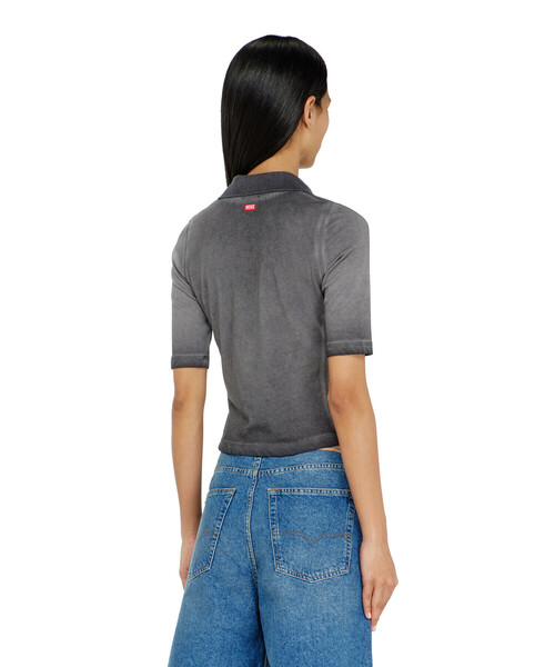 DIESEL(ディーゼル)の「ウィメンズ ポロシャツ T-BEA(ポロシャツ・レディース・グレー系その他・SMALL/MEDIUM/LARGE/X-LARGE)」の3枚目の写真