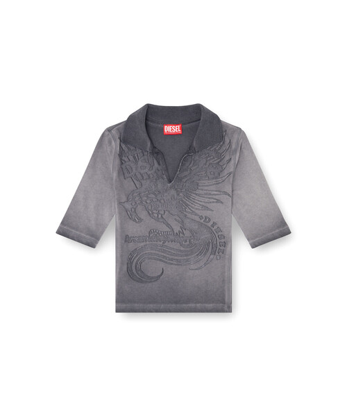 DIESEL(ディーゼル)の「ウィメンズ ポロシャツ T-BEA(ポロシャツ・レディース・グレー系その他・SMALL/MEDIUM/LARGE/X-LARGE)」の5枚目の写真