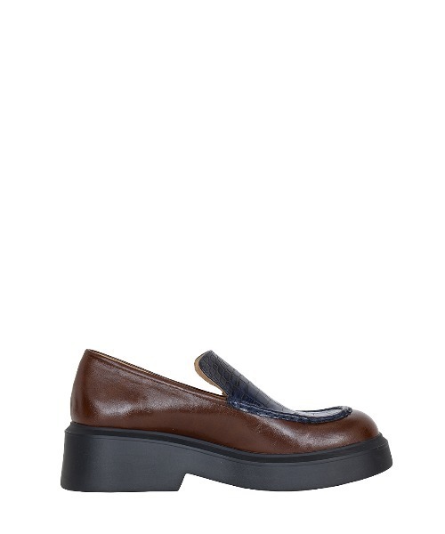 Ameri(アメリ)の「PLATFORM MIX MATERIAL LOAFER(ローファー・レディース・マルチ/ブラック・LARGE/MEDIUM/SMALL)」の8枚目の写真