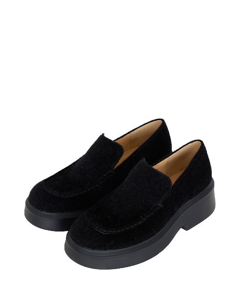 Ameri(アメリ)の「PLATFORM MIX MATERIAL LOAFER(ローファー・レディース・マルチ/ブラック・LARGE/MEDIUM/SMALL)」の4枚目の写真