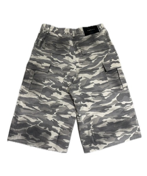 E RIN AI E(オリンアイ)の「【E RIN AI E】DISTRESSED CAMO CARGO BERMUDA PANTS / 【オリンアイ】カモ柄カーゴバミューダパンツ(カーゴパンツ・メンズ・グレー・L/M)」の3枚目の写真