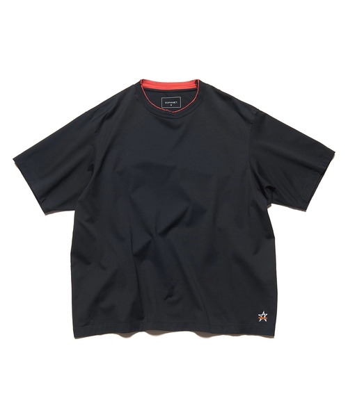SOPHNET.(ソフネット)の「LUSTER COTTON DOUBLE RIB S/S TEE(Tシャツ/カットソー・メンズ・ブラック/グレー・1/2/3/4)」の2枚目の写真