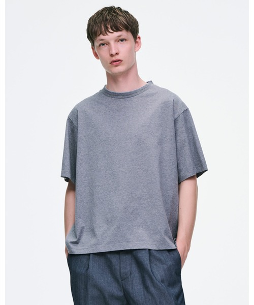 SOPHNET.(ソフネット)の「LUSTER COTTON DOUBLE RIB S/S TEE(Tシャツ/カットソー・メンズ・ブラック/グレー・1/2/3/4)」の3枚目の写真