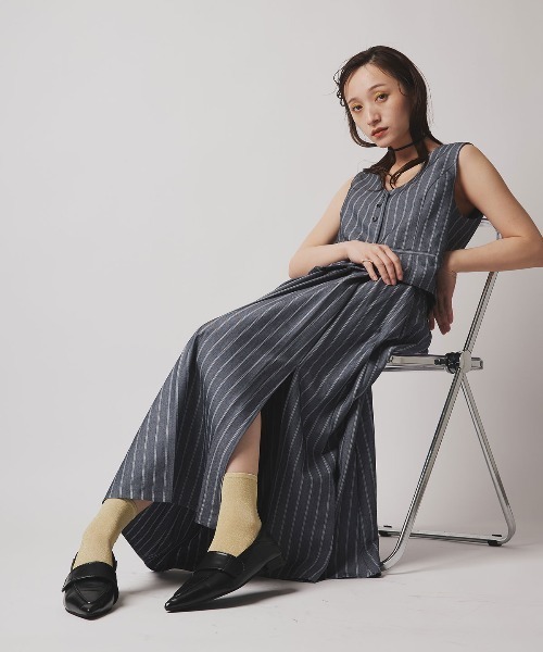 W:Huku（フーク）の「【W:Huku / ソフトタッチツイル】スリット プリーツ スカート / Soft-Touch Twill Slit Pleated Skirt（スカート・レディース・ブラック/ベージュ系その他/ブラウン系その他/グレー系その他・FREE）」の13枚目の写真