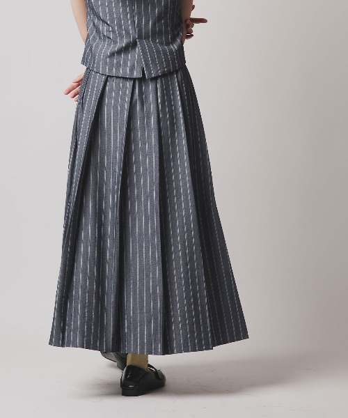 W:Huku（フーク）の「【W:Huku / ソフトタッチツイル】スリット プリーツ スカート / Soft-Touch Twill Slit Pleated Skirt（スカート・レディース・ブラック/ベージュ系その他/ブラウン系その他/グレー系その他・FREE）」の19枚目の写真