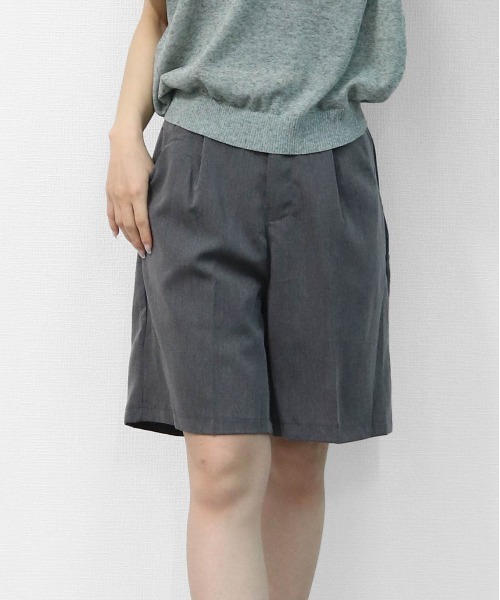 THE CELL.(ザセルドット)の「スラックス ストレートハーフパンツ SLACKS HALF PANTS(その他パンツ・レディース・グレー/ブラック/ブラウン・FREE)」の13枚目の写真