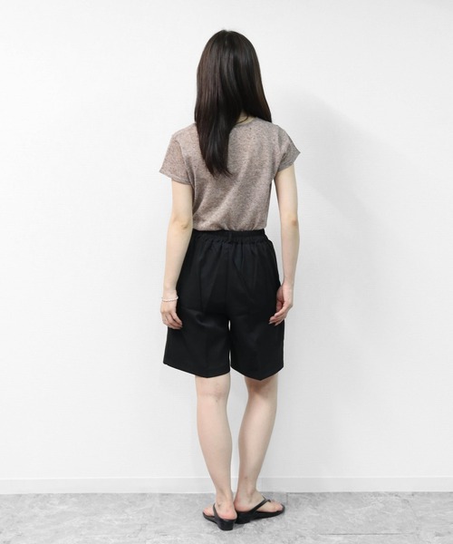 THE CELL.(ザセルドット)の「スラックス ストレートハーフパンツ SLACKS HALF PANTS(その他パンツ・レディース・グレー/ブラック/ブラウン・FREE)」の21枚目の写真