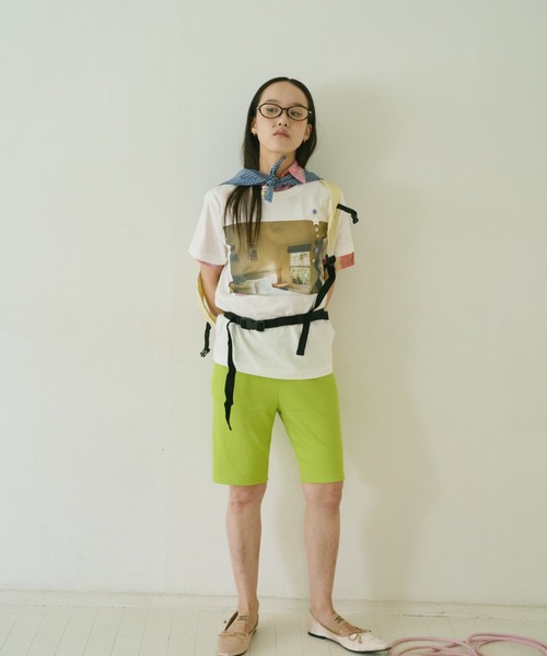 common gull products.(コモンガルプロダクツ)の「彼女が見た気配のボタンTシャツ(Tシャツ/カットソー・レディース・ホワイト系/ホワイト系1/ホワイト系2・SMALL/MEDIUM/LARGE)」の4枚目の写真