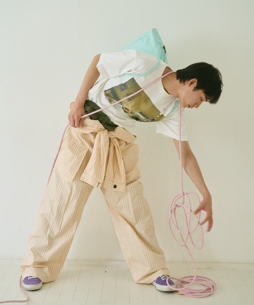 common gull products.(コモンガルプロダクツ)の「彼女が見た気配のボタンTシャツ(Tシャツ/カットソー・レディース・ホワイト系/ホワイト系1/ホワイト系2・SMALL/MEDIUM/LARGE)」の13枚目の写真