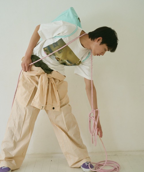 common gull products.(コモンガルプロダクツ)の「彼女が見た気配のボタンTシャツ(Tシャツ/カットソー・レディース・ホワイト系/ホワイト系1/ホワイト系2・SMALL/MEDIUM/LARGE)」の14枚目の写真