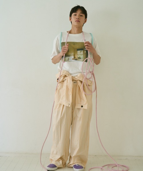 common gull products.(コモンガルプロダクツ)の「彼女が見た気配のボタンTシャツ(Tシャツ/カットソー・レディース・ホワイト系/ホワイト系1/ホワイト系2・SMALL/MEDIUM/LARGE)」の15枚目の写真