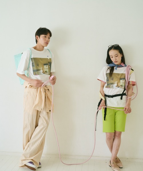 common gull products.(コモンガルプロダクツ)の「彼女が見た気配のボタンTシャツ(Tシャツ/カットソー・レディース・ホワイト系/ホワイト系1/ホワイト系2・SMALL/MEDIUM/LARGE)」の22枚目の写真