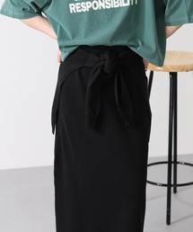 ウエストニットコンビスカート