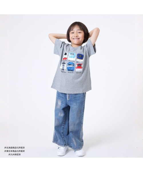 Fluffy BROTHERS(フラッフィーブラザーズ)の「【JRの電車】プリントTシャツ(Tシャツ/カットソー・キッズ・イエロー/グレー・130/120/80/90/110/100)」の21枚目の写真