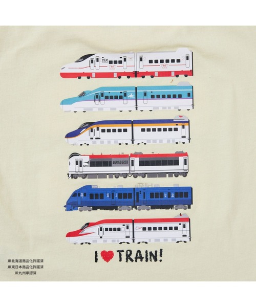 Fluffy BROTHERS(フラッフィーブラザーズ)の「【JRの電車】プリントTシャツ(Tシャツ/カットソー・キッズ・イエロー/グレー・130/120/80/90/110/100)」の14枚目の写真