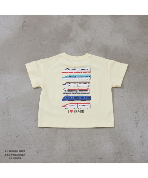 Fluffy BROTHERS(フラッフィーブラザーズ)の「【JRの電車】プリントTシャツ(Tシャツ/カットソー・キッズ・イエロー/グレー・130/120/80/90/110/100)」の12枚目の写真