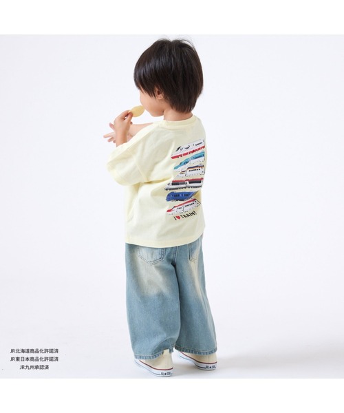 Fluffy BROTHERS(フラッフィーブラザーズ)の「【JRの電車】プリントTシャツ(Tシャツ/カットソー・キッズ・イエロー/グレー・130/120/80/90/110/100)」の5枚目の写真