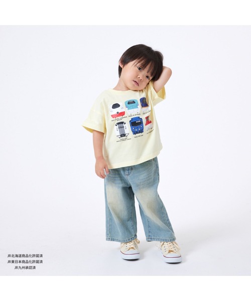Fluffy BROTHERS(フラッフィーブラザーズ)の「【JRの電車】プリントTシャツ(Tシャツ/カットソー・キッズ・イエロー/グレー・130/120/80/90/110/100)」の7枚目の写真