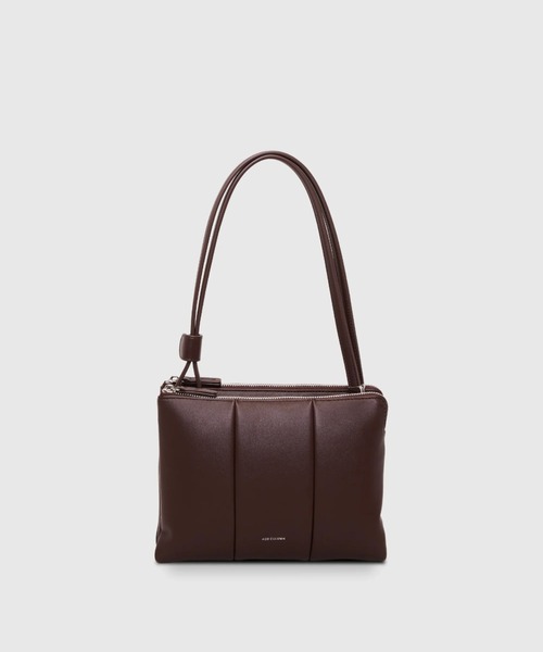 ADD CULUMN(アドカラム)の「【ADD CULUMN/アドカラム】ショルダーバッグ PUFF SOFT TWIN SHLD(ショルダーバッグ・レディース・ブラック/ダークブラウン・FREE)」の2枚目の写真