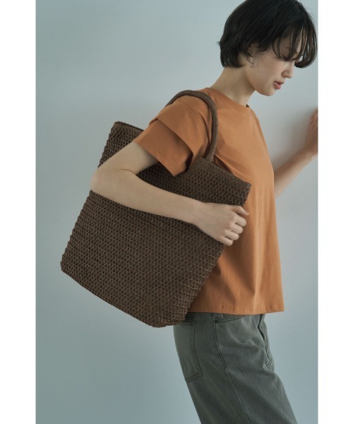 marjour（マージュール）の「PAPER TOTE BAG（トートバッグ・レディース・ブラック/ブラウン・FREE）」の6枚目の写真