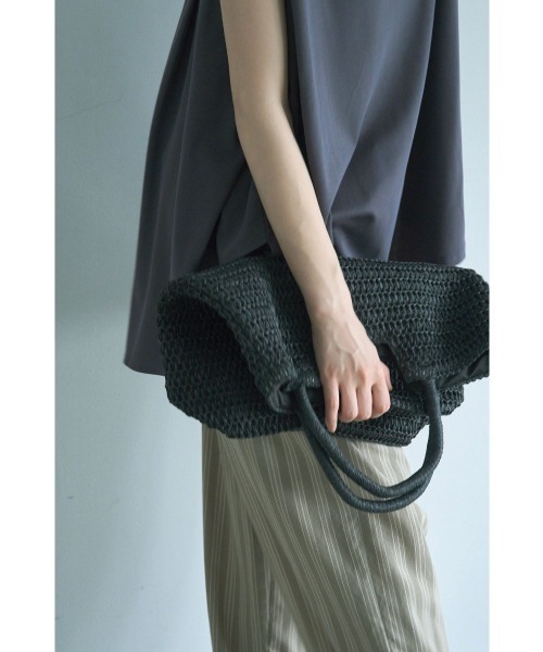 marjour（マージュール）の「PAPER TOTE BAG（トートバッグ・レディース・ブラック/ブラウン・FREE）」の9枚目の写真