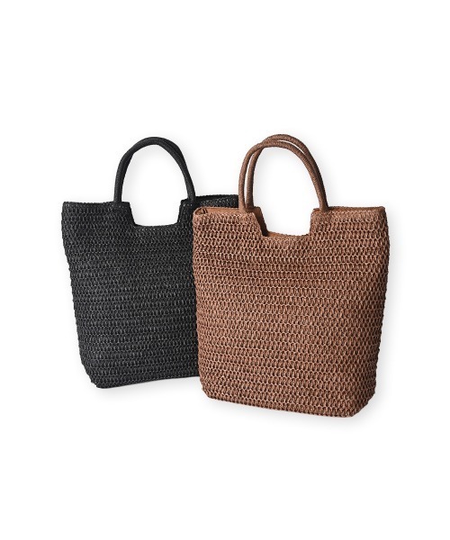 marjour（マージュール）の「PAPER TOTE BAG（トートバッグ・レディース・ブラック/ブラウン・FREE）」の11枚目の写真