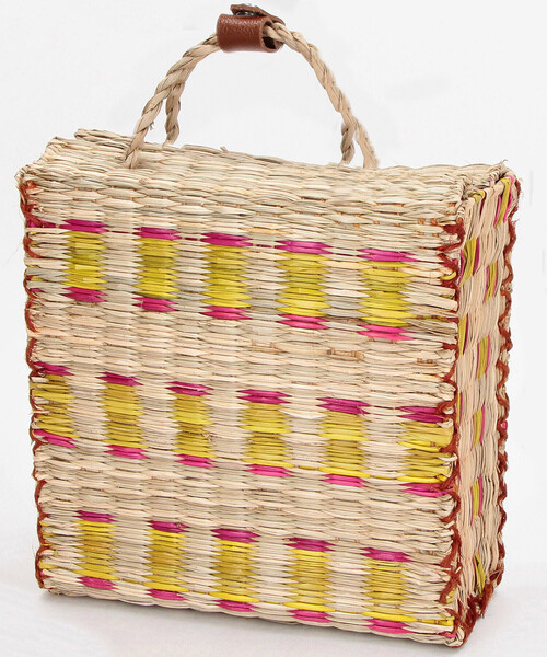 FREAK'S STORE（フリークスストア）の「toca/トーカ BOX COLOR BAG/ボックスバッグ/かごバッグ（かごバッグ・レディース・ブルー/イエロー/グリーン・ONE SIZE）」の3枚目の写真
