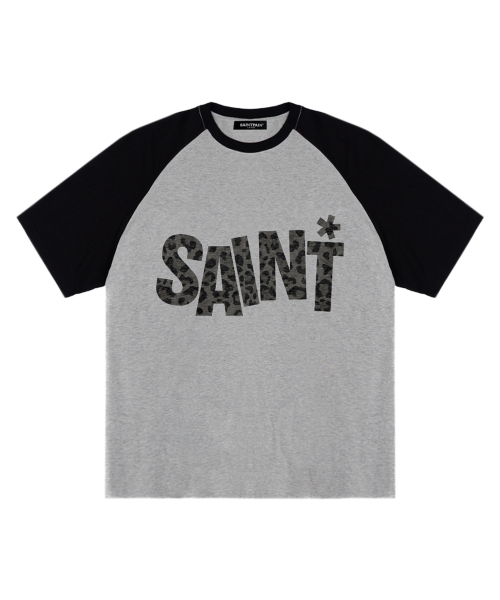 SAINTPAIN(セイントペイン)の「SP セイントパターンヘビーウェイトレグラン半袖Tシャツメランジグレー(Tシャツ/カットソー・レディース・その他・MEDIUM/LARGE)」の1枚目の写真